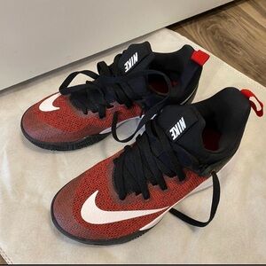 Nike Black and Red Sports Sneakers